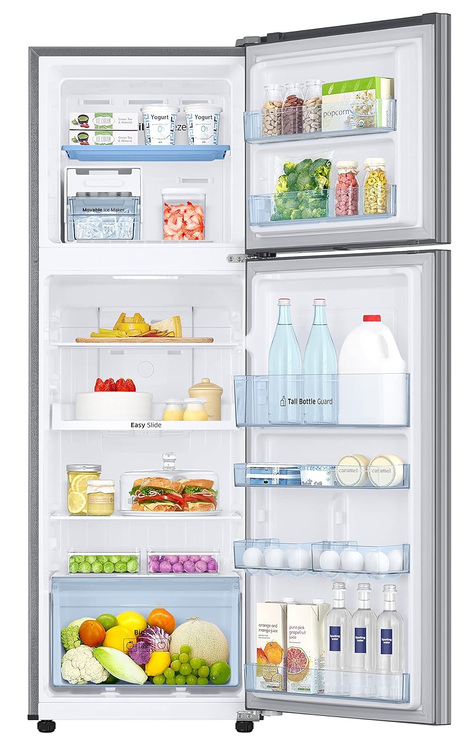 Samsung RT30C3732S8/HL 256L 2 Star Frost Free Convertible Inverter Double Door Refrigerator – Elegant Inox, Digital Inverter, Power Cool