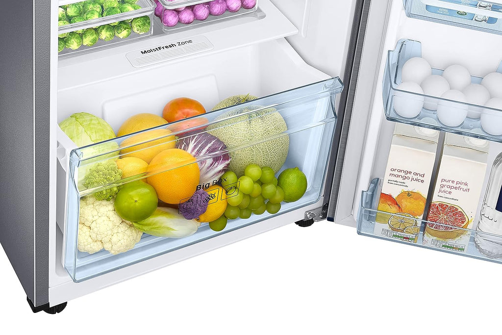 Samsung RT30C3732S8/HL 256L 2 Star Frost Free Convertible Inverter Double Door Refrigerator – Elegant Inox, Digital Inverter, Power Cool