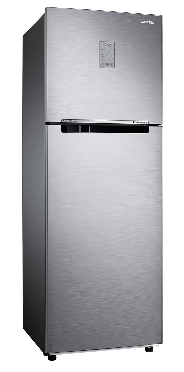 Samsung RT30C3732S8/HL 256L 2 Star Frost Free Convertible Inverter Double Door Refrigerator – Elegant Inox, Digital Inverter, Power Cool