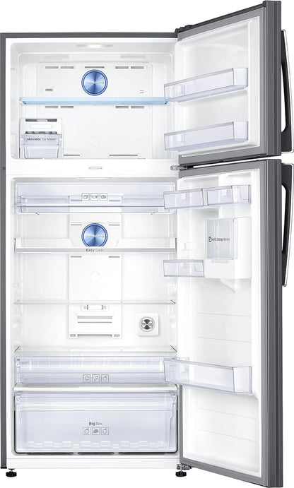 Samsung RT56C637SSL/TL 530 L, 1 Star, Convertible 5-in-1, Digital Inverter, Frost Free Double Door Refrigerator (Silver, Real Stainless)