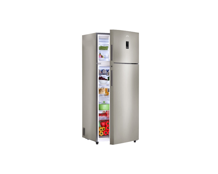 Godrej RT EONREGALIS 477B RCI CH GD 436 Litre 2 Star Frost Free Double Door Refrigerator – Champagne Gold | Movable Ice Tray, Door Display Controls, Toughened Glass Shelves | 10-Year Compressor Warranty
