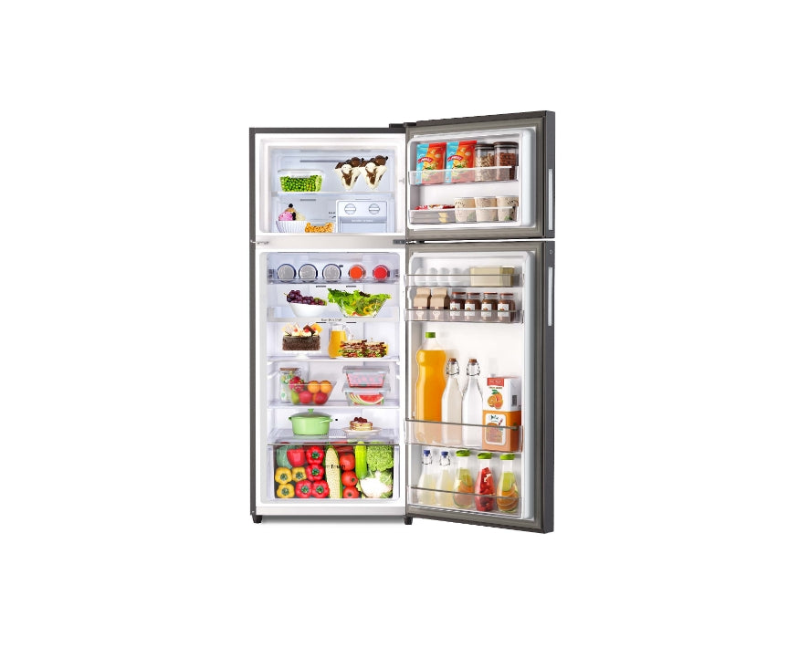 Godrej RT EONREGALIS 477B RCI CH GD 436 Litre 2 Star Frost Free Double Door Refrigerator – Champagne Gold | Movable Ice Tray, Door Display Controls, Toughened Glass Shelves | 10-Year Compressor Warranty