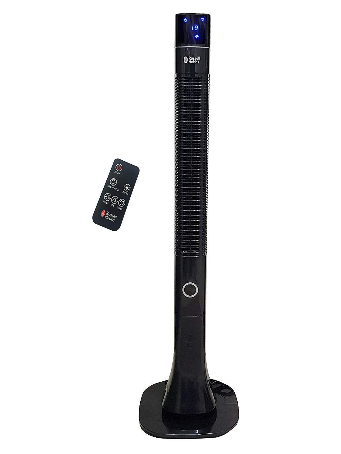 Russell Hobbs RTF 4800 48-Inch Tower Fan | Remote Control | LED Display | 3 Modes | 12-Hour Timer | Suraj Electronics Delhi NCR