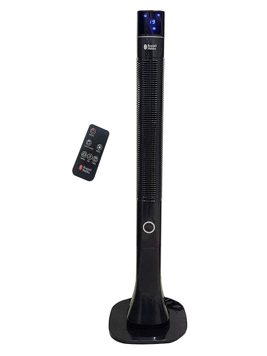 Russell Hobbs RTF 4800 48-Inch Tower Fan | Remote Control | LED Display | 3 Modes | 12-Hour Timer | Suraj Electronics Delhi NCR