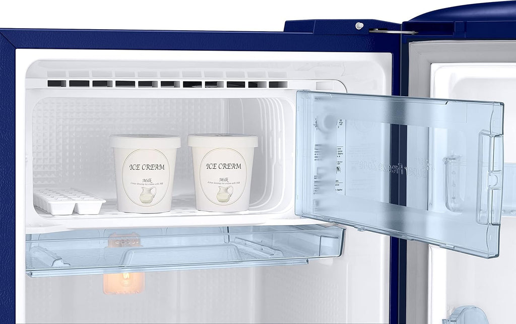 Samsung RR20C2723CU/NL 183 L, 3 Star, Digital Inverter, Direct-Cool Single Door Refrigerator,( Camellia Blue )