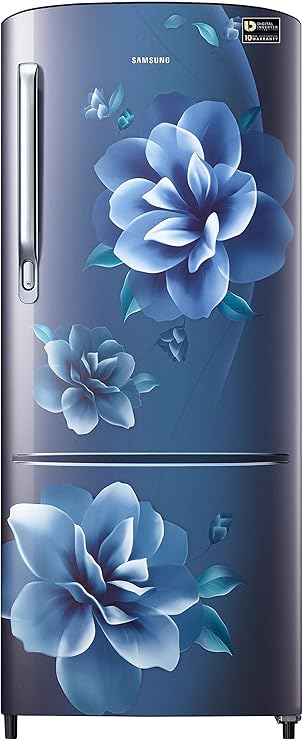 Samsung RR20C2723CU/NL 183 L, 3 Star, Digital Inverter, Direct-Cool Single Door Refrigerator,( Camellia Blue )