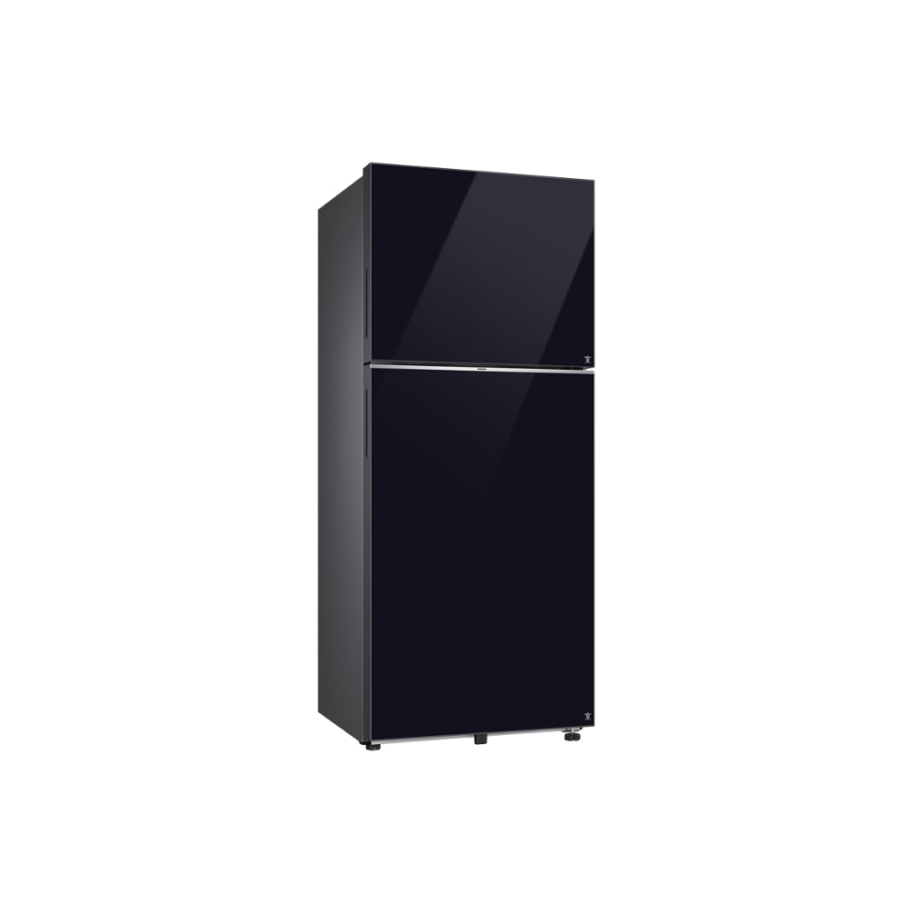 Samsung RT41DB6A4B22HL 396 L 2 Star Frost Free Double Door Refrigerator, Clean Black Glass