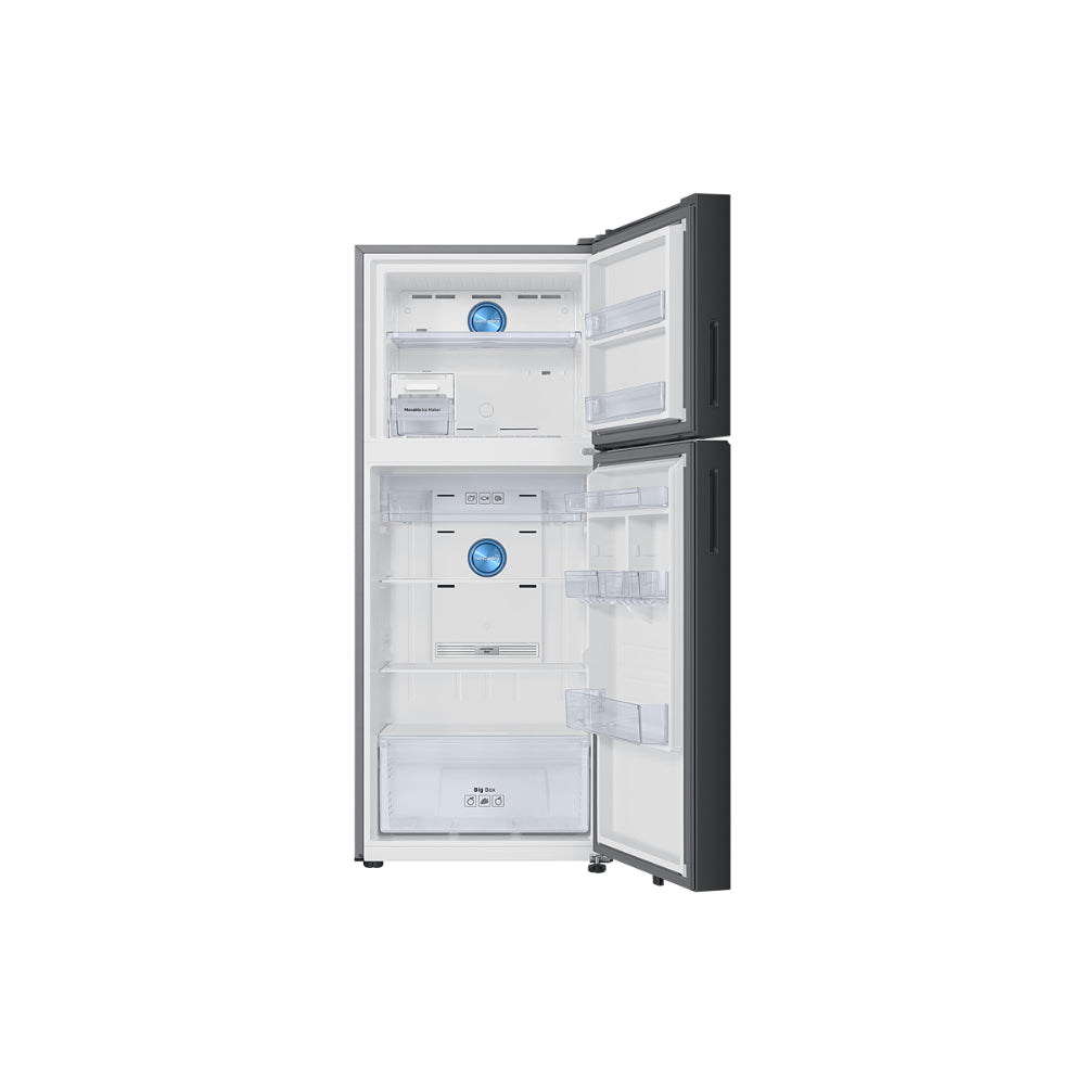 Samsung RT41DB6A4B22HL 396 L 2 Star Frost Free Double Door Refrigerator, Clean Black Glass