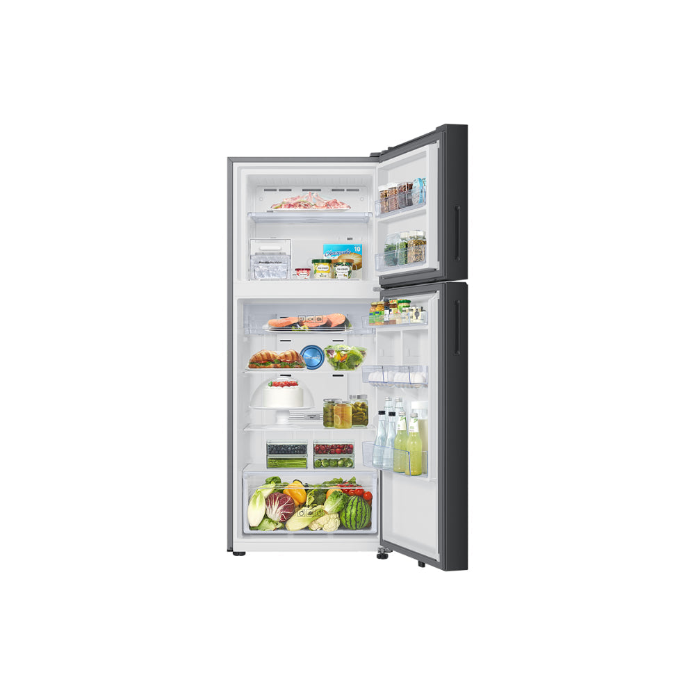 Samsung RT41DB6A4B22HL 396 L 2 Star Frost Free Double Door Refrigerator, Clean Black Glass