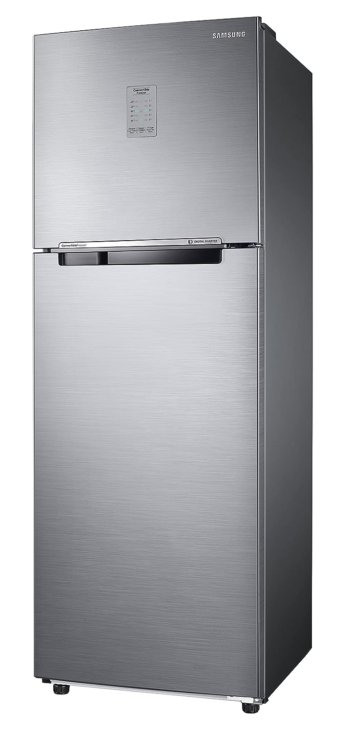 Samsung RT30C3732S8/HL 256L 2 Star Frost Free Convertible Inverter Double Door Refrigerator – Elegant Inox, Digital Inverter, Power Cool