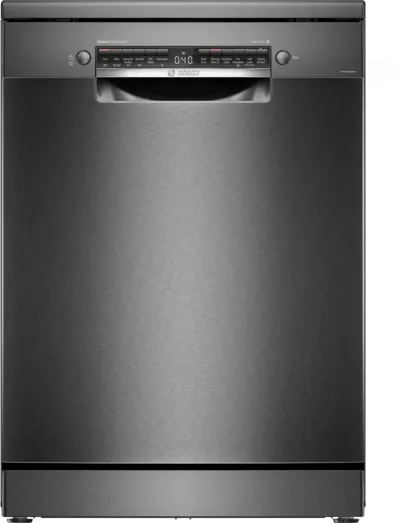 Bosch SMS6HMC00I 15 Place Settings Free-Standing Dishwasher | Brushed Black Steel | Home Connect Wi-Fi | SpeedPerfect+ | Suraj Electronics Delhi NCR