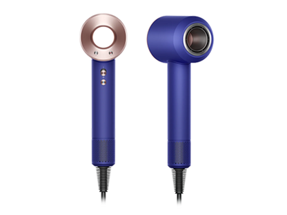 Dyson Supersonic hair dryer in Vinca blue and Rosé