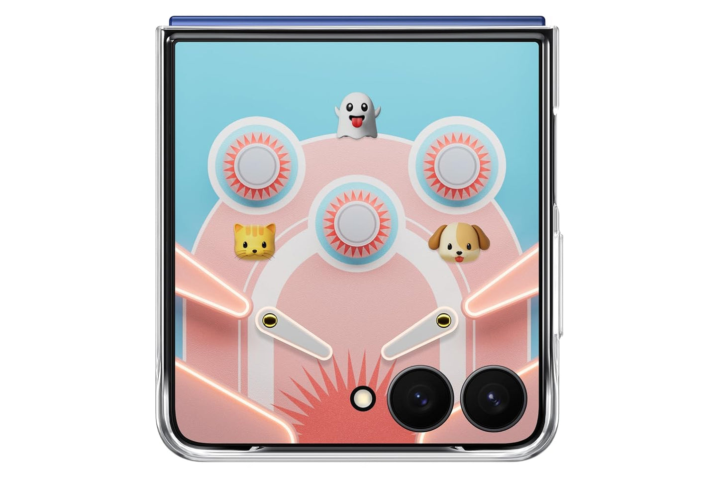 Samsung Galaxy Flip7 Flipsuit Case (Transparent) – Ultra Slim Polycarbonate, Anti-Yellowing, Customizable LED Animation, Eco-Friendly, Wireless Charging Compatible