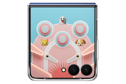 Samsung Galaxy Flip7 Flipsuit Case (Transparent) – Ultra Slim Polycarbonate, Anti-Yellowing, Customizable LED Animation, Eco-Friendly, Wireless Charging Compatible