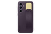 Samsung Galaxy S24 5G Standing Grip Case (Dark Violet) | Soft Silicone Kickstand Cover | Suraj Electronics Delhi NCR