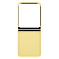 Samsung Galaxy Z Flip6 Silicone Case Yellow | Slim Soft-Touch Design | Built-In Ring Grip | Suraj Electronics Delhi NCR