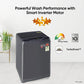 LG T10SJMB1Z 10 Kg 5 Star Inverter TurboDrum Fully Automatic Top Loading Washing Machine ( Jet Spray+, Smart Closing Door, Middle Black)