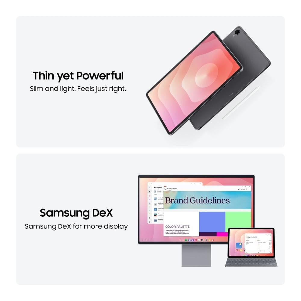 Samsung Tablet S11 27.94 cm (11 Inch) Wi-Fi Tablet with S-Pen, 12 GB RAM, 256 GB, Gray, SM-X730NZAEINU