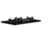 Crompton TAB-SUHB783-MBL SuperSlim Hobs HalfBrass 78cm 3 Burners Midnight Black