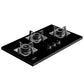 Crompton TAB-SUHB783-MBL SuperSlim Hobs HalfBrass 78cm 3 Burners Midnight Black