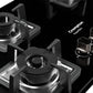 Crompton SuperSlim TAB-SUHB784-MBL 78 cm 4-Burner Hob | Half Brass Burners | Auto Ignition | Toughened Glass | Suraj Electronics Delhi NCR