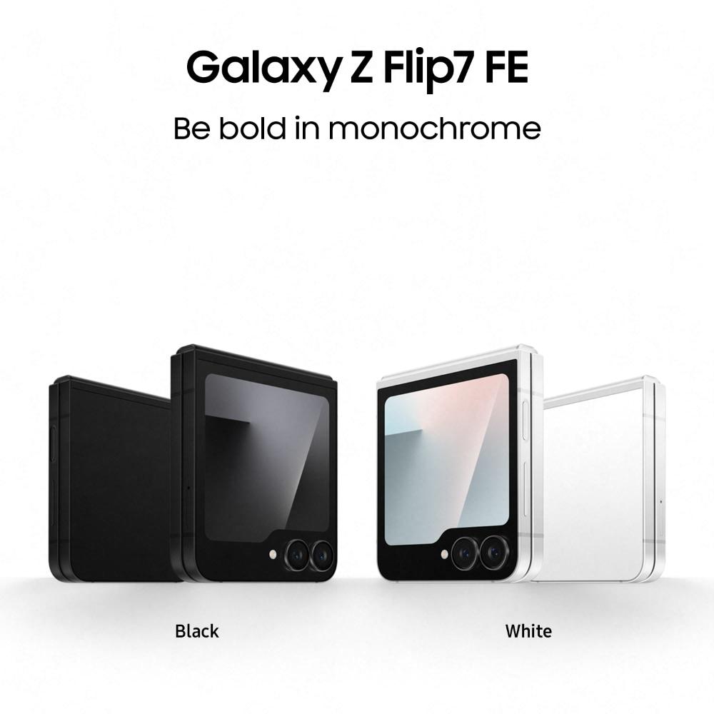Samsung Galaxy Z Flip7 FE 5G 128 GB, 8 GB RAM, White, Mobile Phone