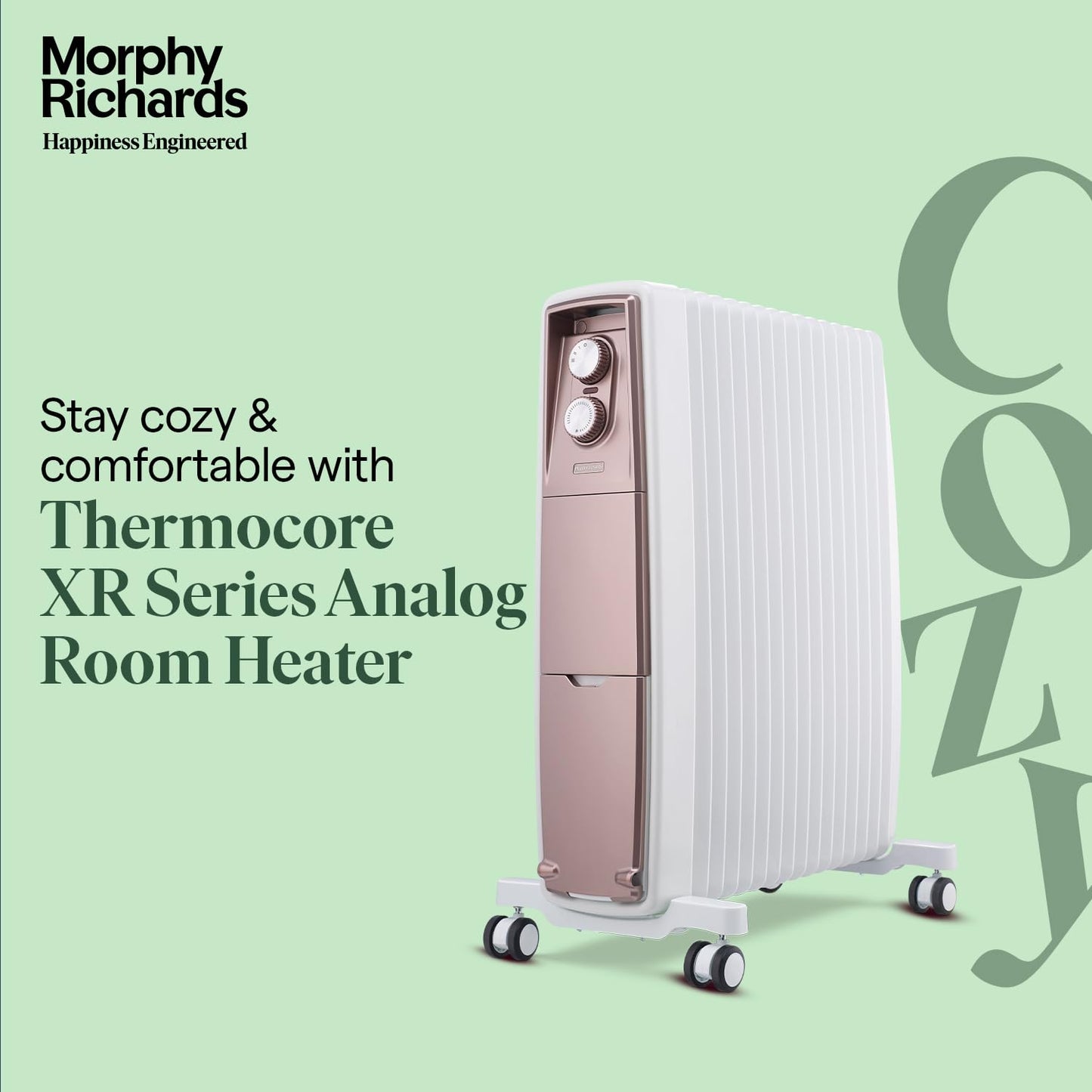 Morphy Richards Thermocore XR 15 Fins Oil-Free Radiator | 2000W Room Heater | Zero Oil Heating | 4-Year Warranty | Suraj Electronics Delhi NCR