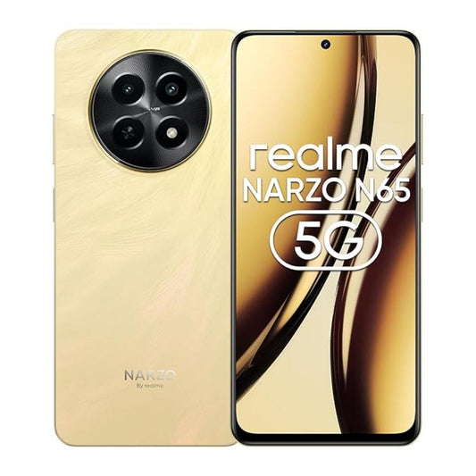 Realme Narzo N65 5G 128 GB, 6 GB RAM, Amber Gold, Mobile Phone