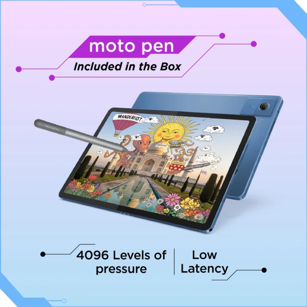 Moto Pad 60 Neo 27.94 cm (11 Inch) WiFi Tablet with Pen, 8 GB RAM, 128 GB, Pantone Malibu Blue, ZAGV0001IN