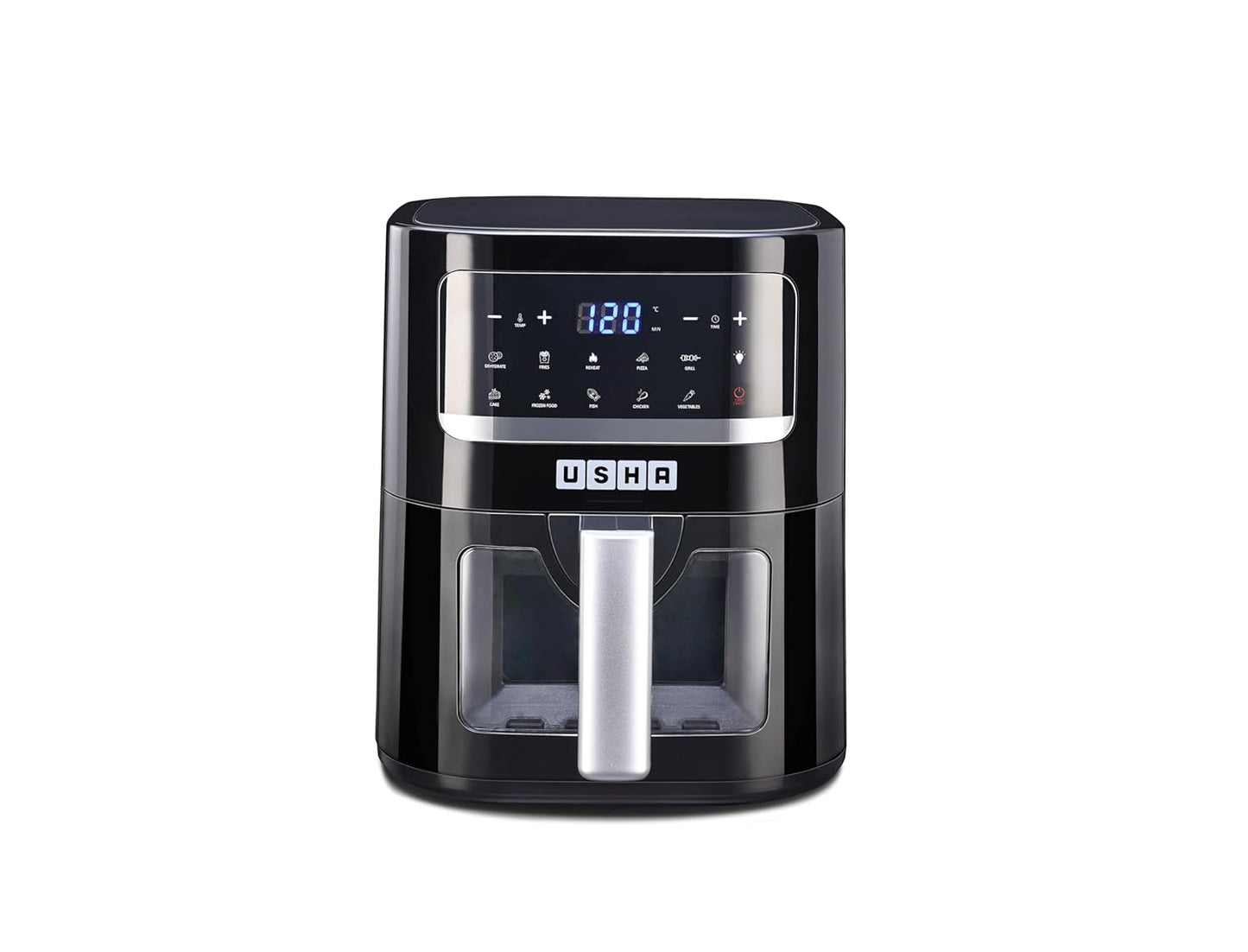 Usha Smart Air Fryer 4.5L | 10-in-1 Functions | 1350W Turbo Air Circulation | Auto Pause | Suraj Electronics Delhi NCR