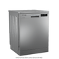 Voltas Beko DF14S2 14 Place Settings Dishwasher | 8 Wash Programs | ProSmart Inverter Motor | AquaFlex & AquaIntense | Silver