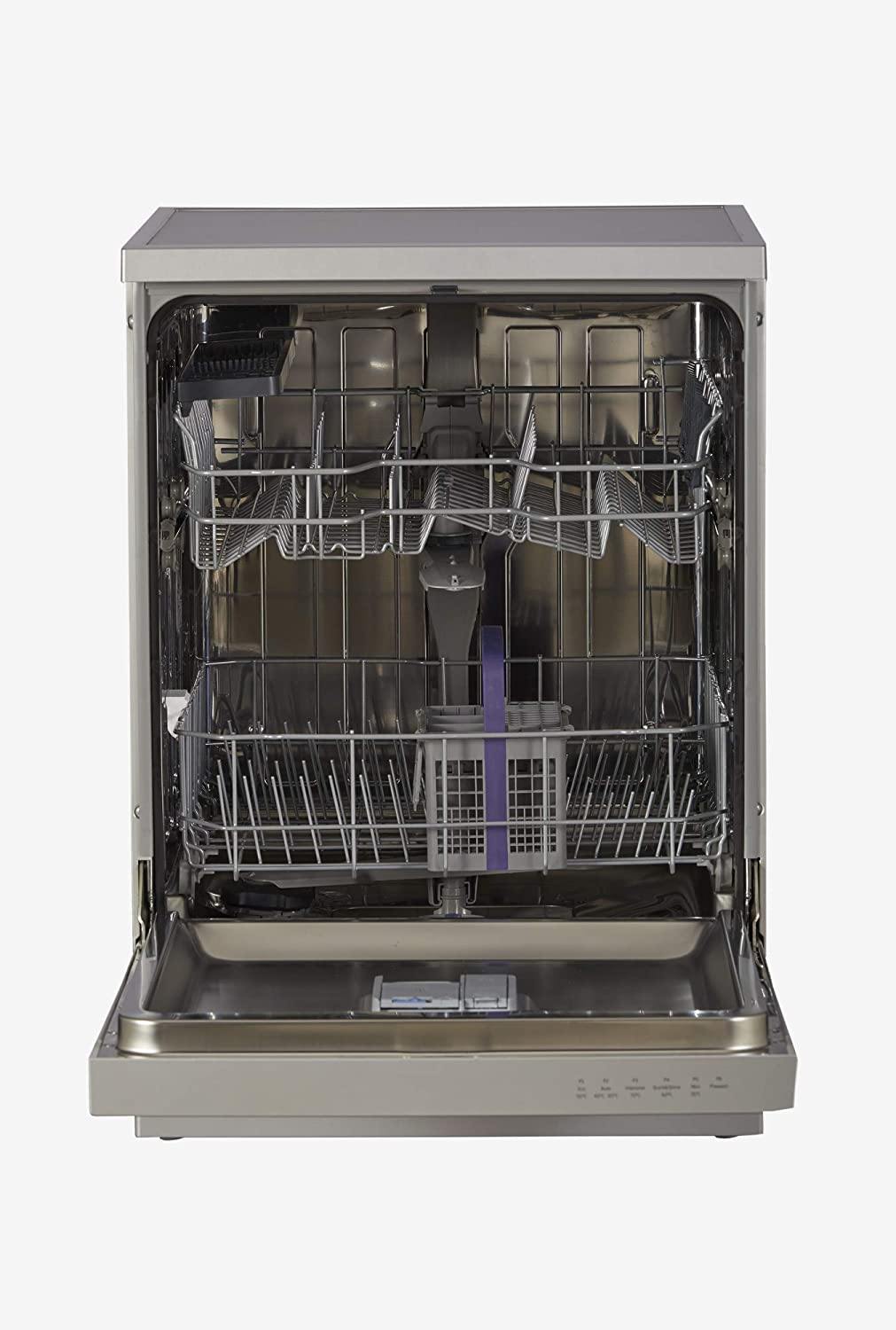 Voltas Beko DF14S2 14 Place Settings Dishwasher | 8 Wash Programs | ProSmart Inverter Motor | AquaFlex & AquaIntense | Silver