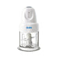 Glen SA4043 TURBO 200W Mini Vegetable Chopper with Twin Stainless Steel Blades, Whisker Disc & 500ml Bowl – White | ISI Certified | 2 Year Warranty