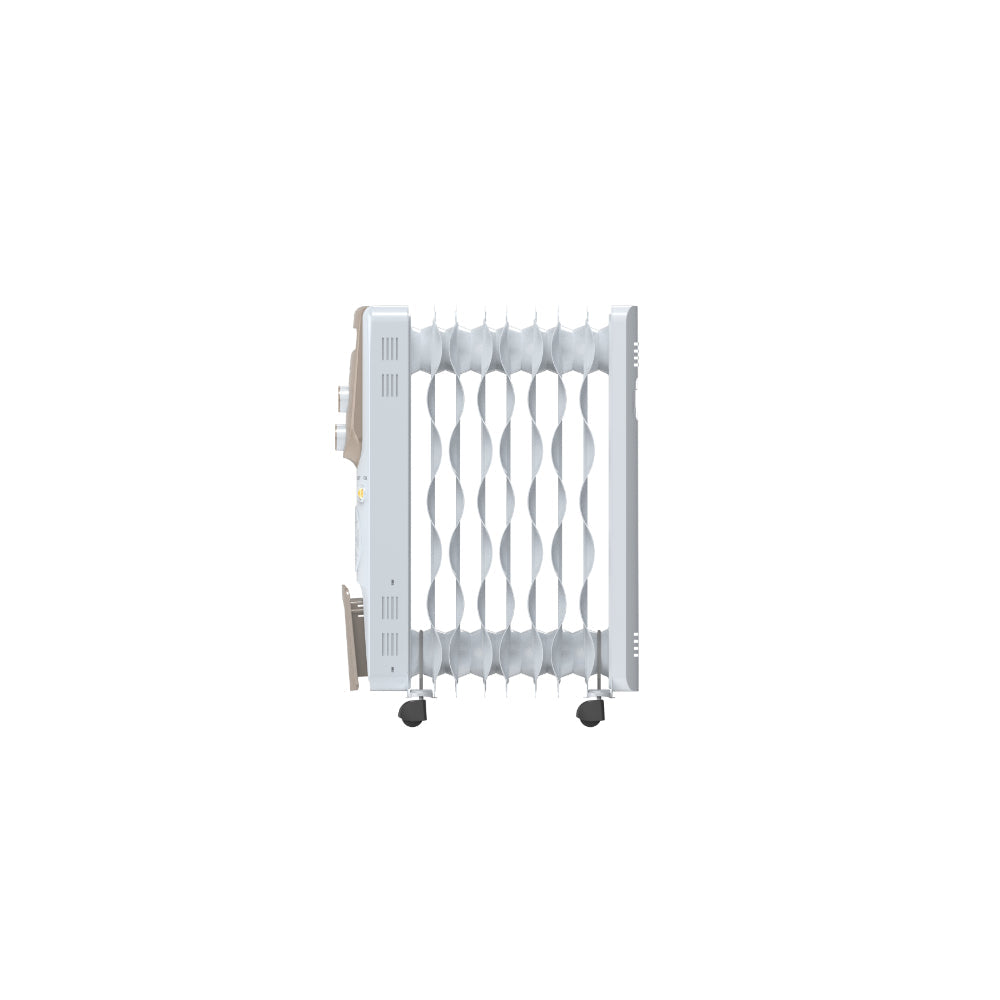 Bajaj Vienna 9 Fins Oil Filled Radiator 2400W | Room Heater with 3 Heat Settings &amp; Castor Wheels | Suraj Electronics Delhi NCR