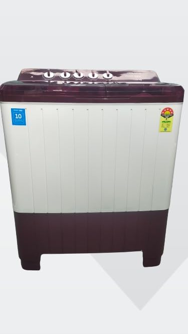 Voltas Beko WTT140UPA/BRSS 14 kg Semi Automatic Top Load Washing Machine Wine Red, White