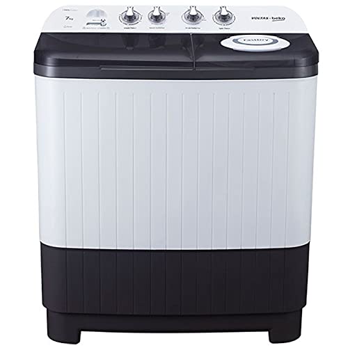Voltas Beko WTT70DGRT 7 Kg Semi-Automatic Top Load Washing Machine | Double Waterfall | Special Pulsator | 1300 RPM Fast Dry | Suraj Electronics