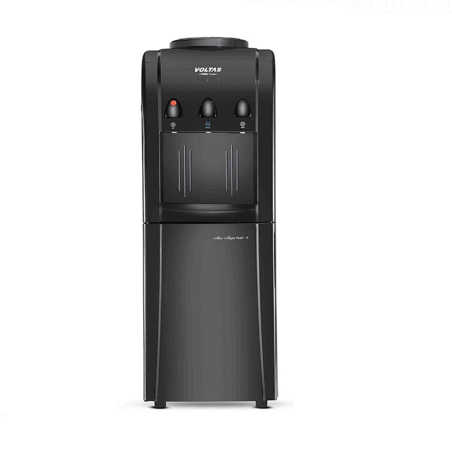 Voltas Mini Magic Pearl RB 20L Floor Mounted Water Dispenser (Black, Hot & Cold, Cooling Cabinet)