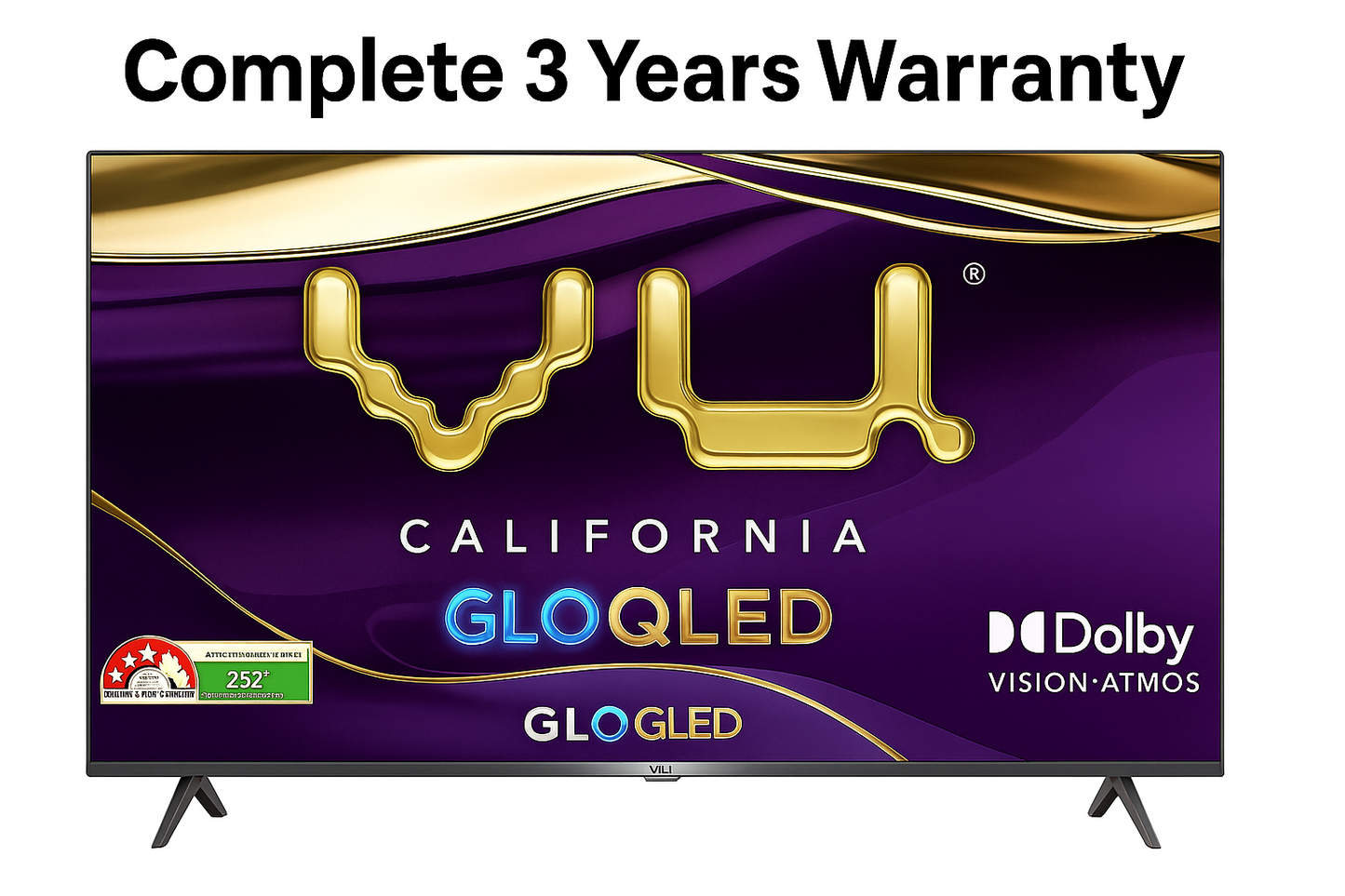 Vu 65GLOQLED25 65-inch 4K QLED Google TV | Dolby Vision | 3 Years Warranty | Suraj Electronics Delhi NCR