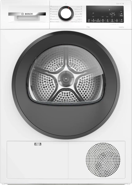 Bosch WPG23100IN Series 4 8 kg Fully Automatic Front Load Dryer – AutoDry, SensitiveDrying, Fluff Filter, 10 Programs, LED Display, White