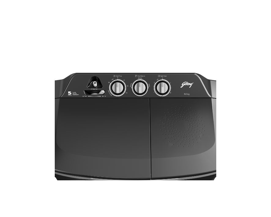 Godrej WSEDGE CLS 80 5.0 PRA SLGR 8 Kg 5 Star Semi-Automatic Top Loading Washing Machine