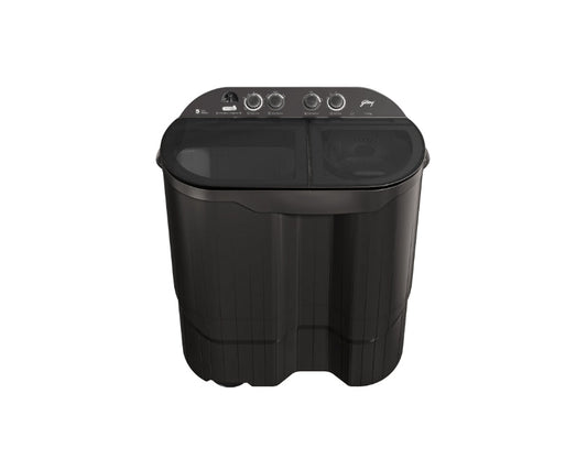 Godrej WSEDGE JAZZ 115 5.0 DB3 M CSGR 11.5 Kg 5 Star Semi-Automatic Top Load Washing Machine (Crystal Grey, Tri-Roto Scrub Pulsator, PowerMax Wash Motor)