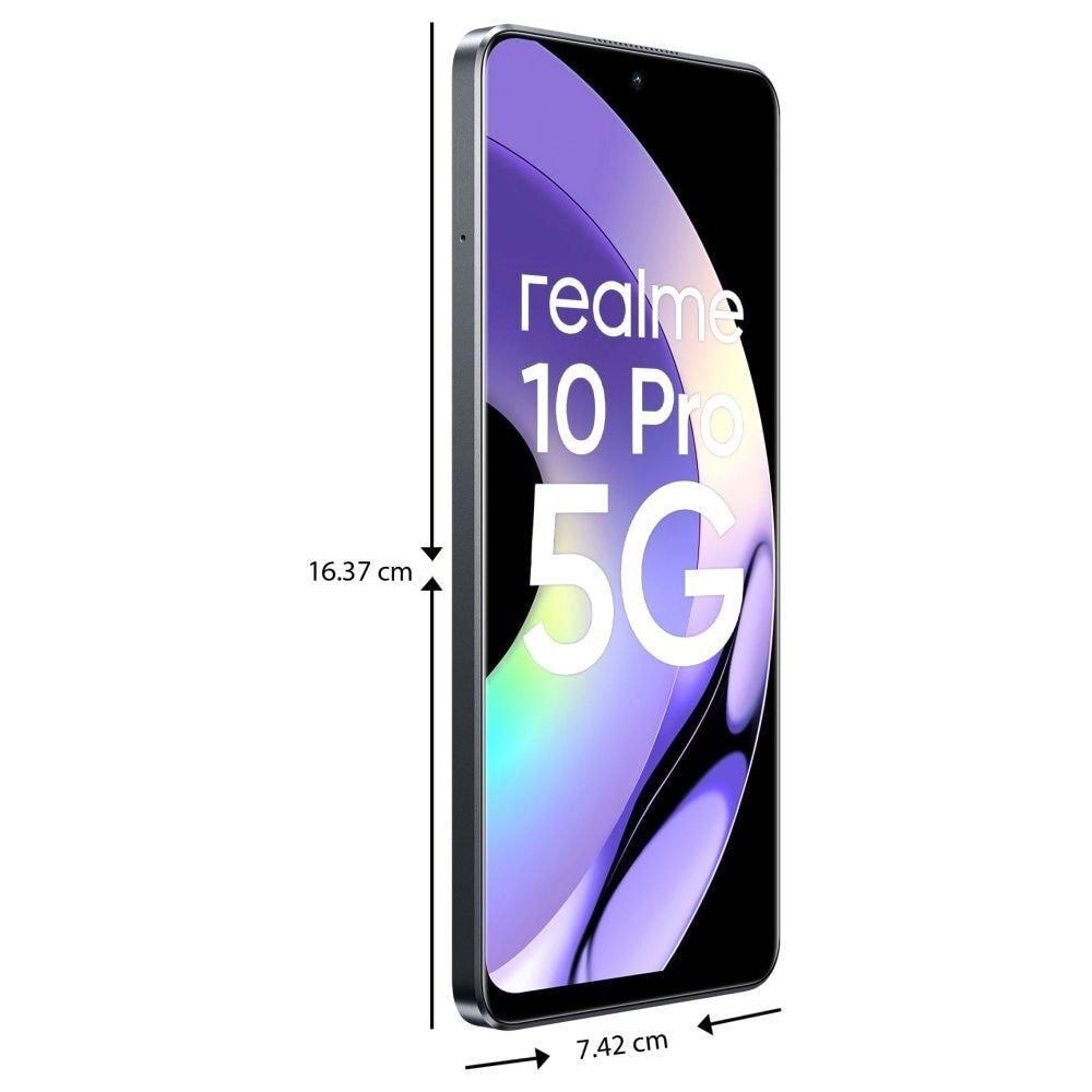 Realme 10 Pro 5G 128 GB, 8 GB RAM, Dark Matter, Mobile Phone