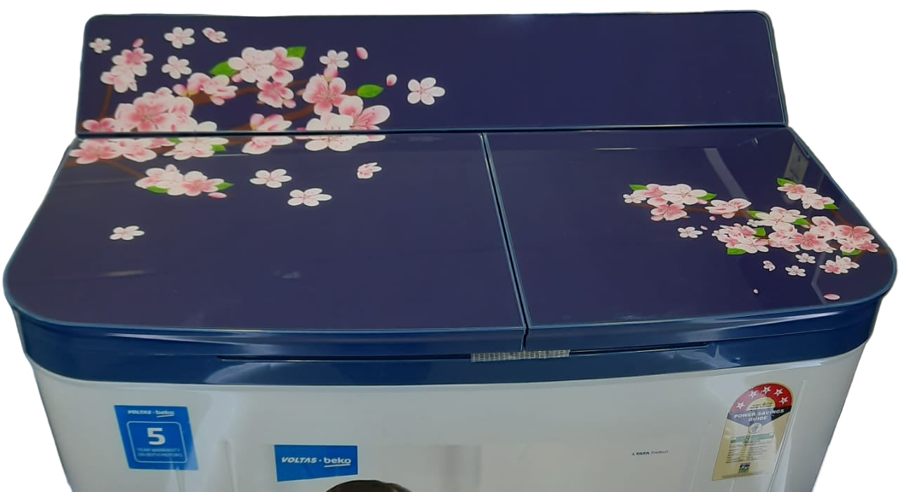 Voltas Beko WTT80DBLG/FLRS5 8 Kg Semi Automatic Top Load Washing Machine | 5 Star Energy Rating | Double Waterfall | Pulsator Wash | Suraj Electronics Delhi NCR