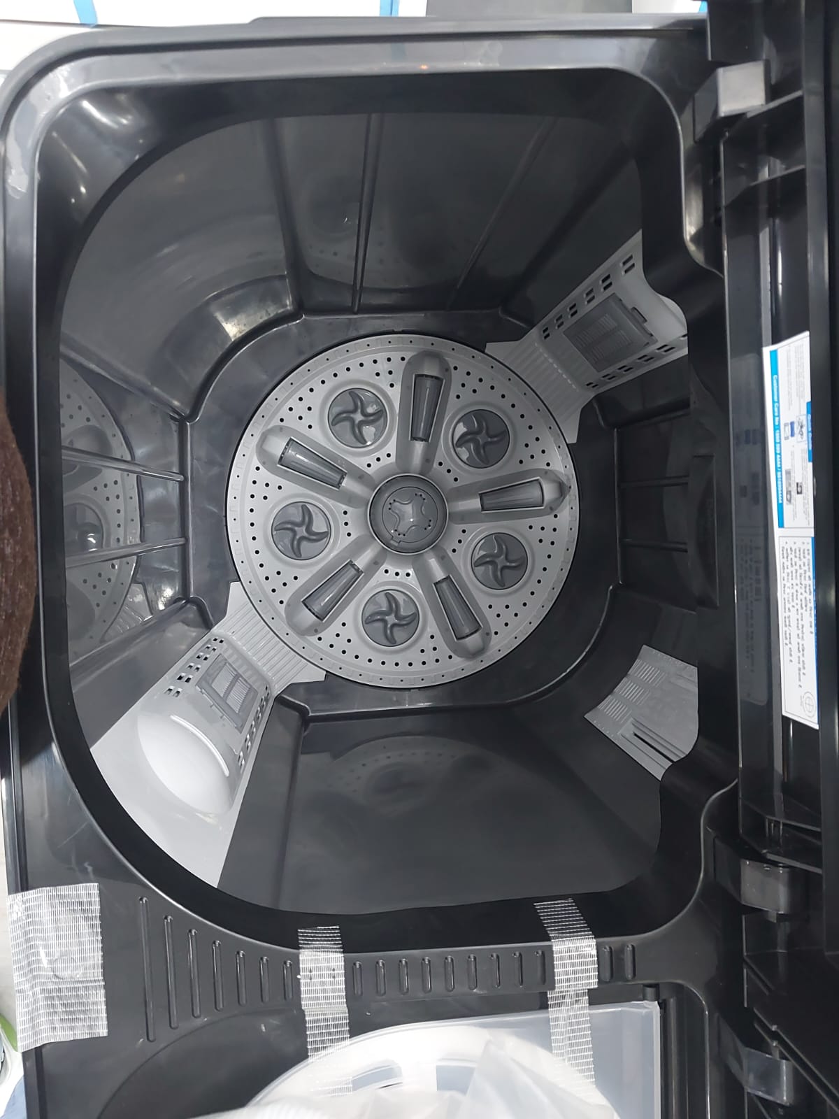 Voltas Beko  WTT100UPA/BKSSDG5GTDA 10 Kg 5 Star Semi Automatic Top Load Washing Machine Black