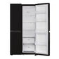 LG GL-B257JWB3 650 Litre 3 Star Side-by-Side Refrigerator | Convertible, Smart Inverter Compressor, Multi Air Flow, Smart Diagnosis, Western Black