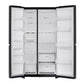 LG GL-B257JWB3 650 Litre 3 Star Side-by-Side Refrigerator | Convertible, Smart Inverter Compressor, Multi Air Flow, Smart Diagnosis, Western Black