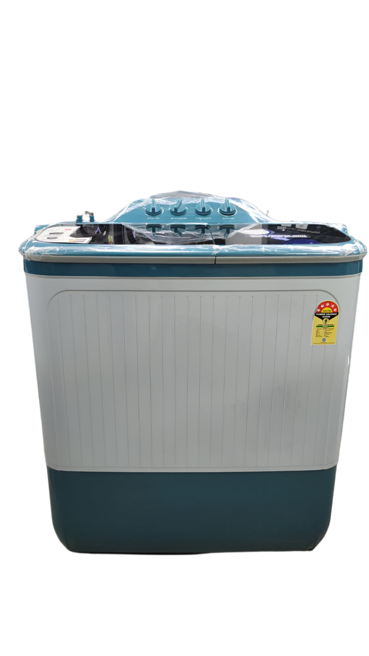 Lloyd GLWS105EPALB 10 Kg 5 Star Semi-Automatic Top Load Washing Machine | Dual Waterfall | 360° Water Shower | Memory Backup | Light Blue