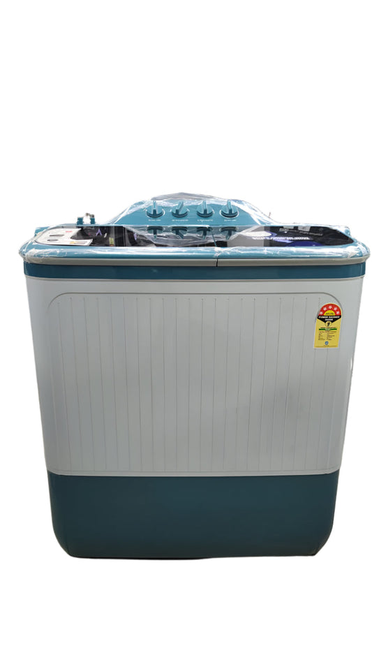 Lloyd GLWS105EPALB 10 Kg 5 Star Semi-Automatic Top Load Washing Machine | Dual Waterfall | 360° Water Shower | Memory Backup | Light Blue