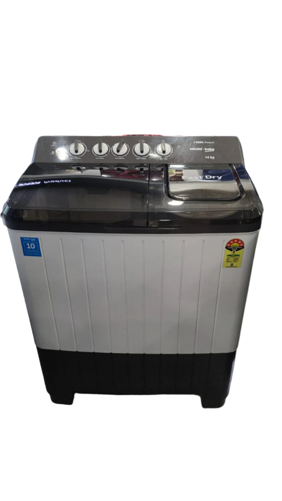 Voltas Beko WTT140UPA/GRSSWH5PTDA 14 kg Semi Automatic Top Load Washing Machine