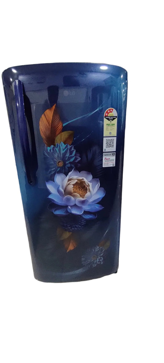 LG GL-B211HBWD, 201 Ltrs 3 Star Inverter Direct Cool Single Door Refrigerator, Blue Waterlily